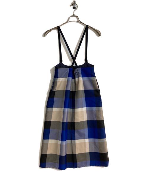 BLUE LABEL CRESTBRIDGE（ブルーレーベルクレストブリッジ）BLUE LABEL CRESTBRIDGE (ブルーレーベルクレストブリッジ) キャミソールワンピース ブルー サイズ:38の古着・服飾アイテム