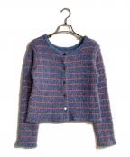 ANAYIアナイ）の古着「フロッシュツイード2WAY カーディガン」｜スカイブルー