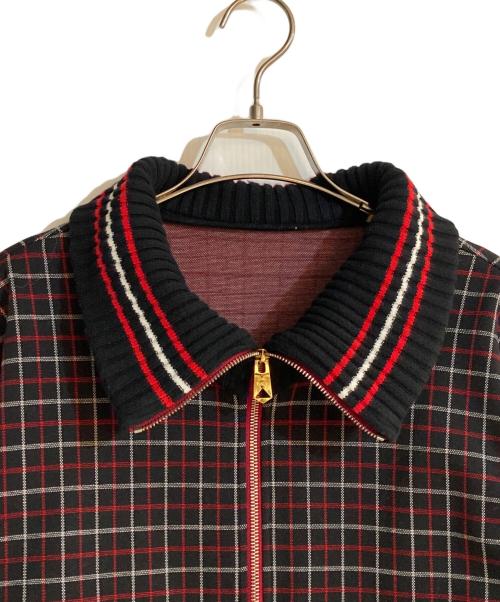 PAUL SMITH（ポールスミス）PAUL SMITH (ポールスミス) タッターソール ジップアップブルゾン レッド サイズ:Mの古着・服飾アイテム