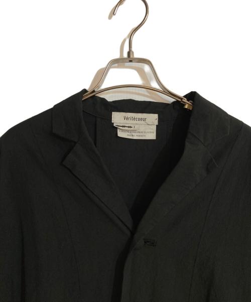 Veritecoeur（ヴェリテクール）Veritecoeur (ヴェリテクール) ボタンシャツワンピース ブラック サイズ:FREEの古着・服飾アイテム
