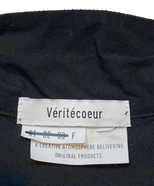 Veritecoeur（ヴェリテクール）Veritecoeur (ヴェリテクール) ボタンシャツワンピース ブラック サイズ:FREEの古着・服飾アイテム