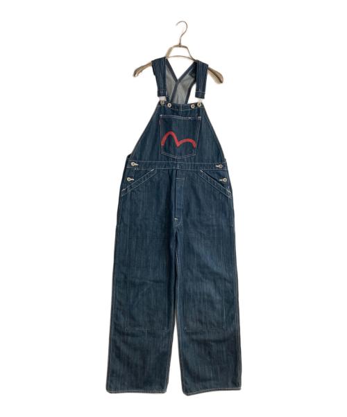 EVISU（エヴィス）EVISU (エヴィス) 赤カモメデニムダブルニーオーバーオール インディゴ サイズ:W30の古着・服飾アイテム