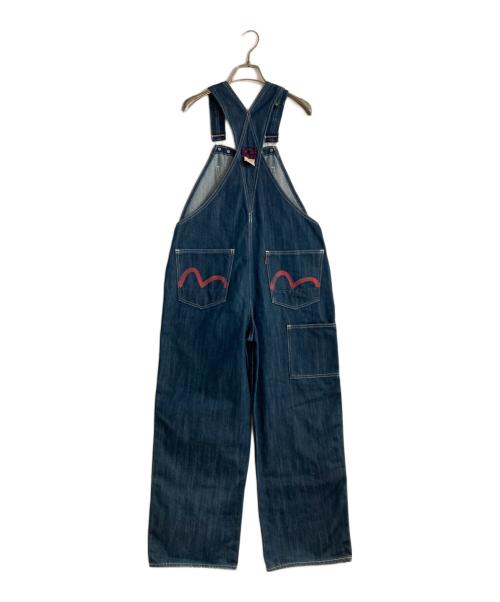 EVISU（エヴィス）EVISU (エヴィス) 赤カモメデニムダブルニーオーバーオール インディゴ サイズ:W30の古着・服飾アイテム