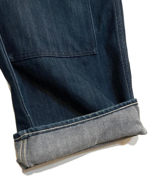 EVISU（エヴィス）EVISU (エヴィス) 赤カモメデニムダブルニーオーバーオール インディゴ サイズ:W30の古着・服飾アイテム
