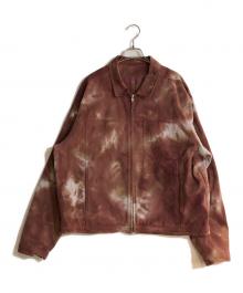 AFFXWRKS（アフィックスワークス）の古着「Crease Dye Boxed Blouson」｜レッド