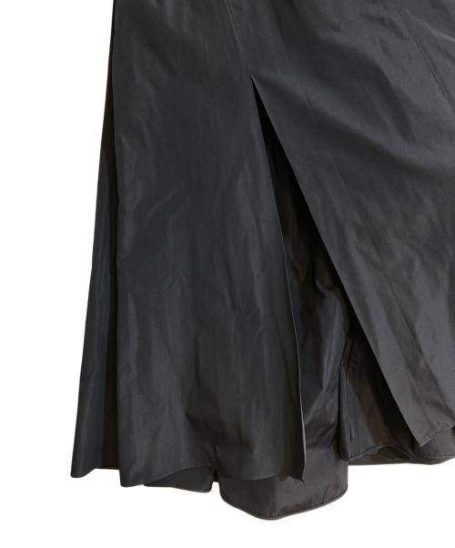 'S Max Mara（エスマックスマーラ）'S Max Mara (エスマックスマーラ) ナイロンギャザーボリュームスカート ネイビー サイズ:38の古着・服飾アイテム