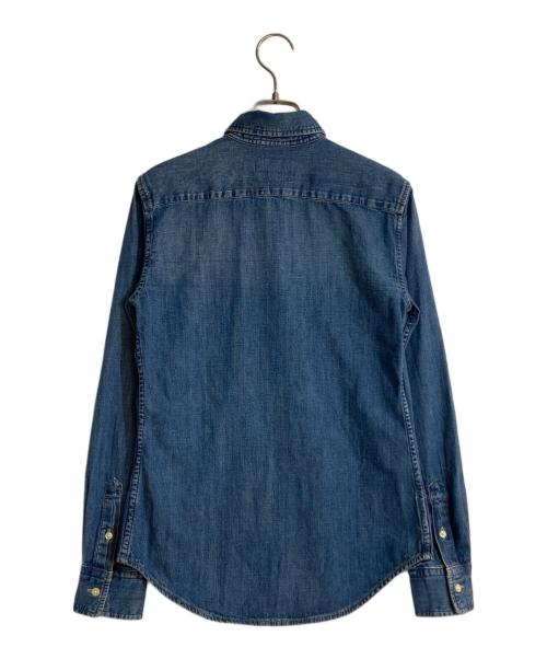 POLO RALPH LAUREN（ポロ・ラルフローレン）POLO RALPH LAUREN (ポロ・ラルフローレン) ホース刺繍デニムシャツ インディゴ サイズ:2の古着・服飾アイテム