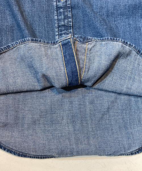 POLO RALPH LAUREN（ポロ・ラルフローレン）POLO RALPH LAUREN (ポロ・ラルフローレン) ホース刺繍デニムシャツ インディゴ サイズ:2の古着・服飾アイテム