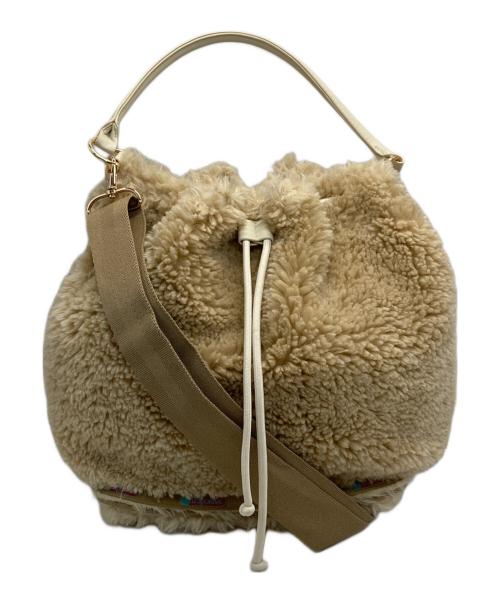 LeSportsac（レスポートサック）LeSportsac (レスポートサック) MED DRAWSTRING BAG/ミッドドローストリングバッグ ブラウンの古着・服飾アイテム