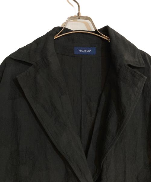 FUGA FUGA（フーガフーガ）FUGA FUGA (フーガフーガ) ジャガードショップコート ブラック サイズ:不明の古着・服飾アイテム