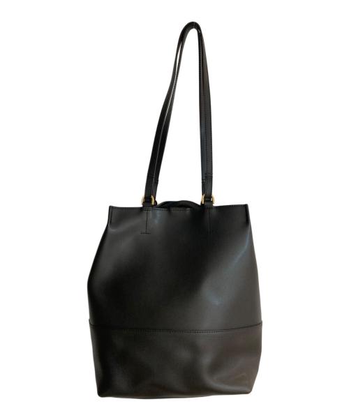 VIOLAd'ORO（ヴィオラドーロ）VIOLAd'ORO (ヴィオラドーロ) 2WAYレザートートバッグ ブラックの古着・服飾アイテム