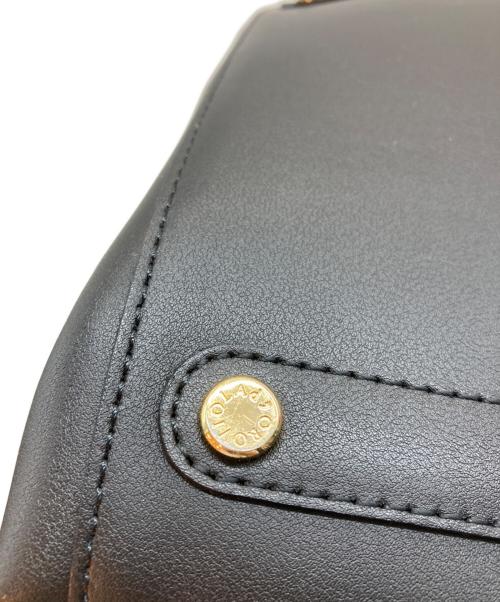 VIOLAd'ORO（ヴィオラドーロ）VIOLAd'ORO (ヴィオラドーロ) 2WAYレザートートバッグ ブラックの古着・服飾アイテム