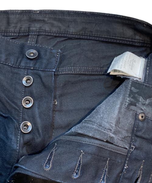 DRKSHDW（ダークシャドウ）DRKSHDW (ダークシャドウ) ベルリンカットコーティングデニムパンツ ブラック サイズ:W29の古着・服飾アイテム