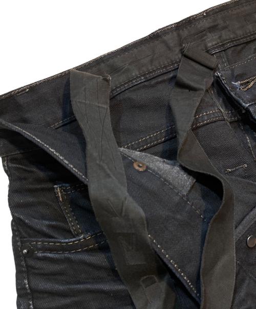 DRKSHDW（ダークシャドウ）DRKSHDW (ダークシャドウ) ベルリンカットコーティングデニムパンツ ブラック サイズ:W29の古着・服飾アイテム