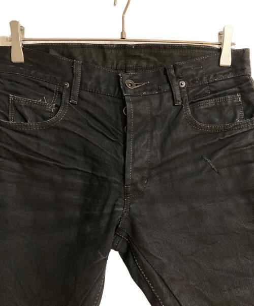 DRKSHDW（ダークシャドウ）DRKSHDW (ダークシャドウ) ベルリンカットコーティングデニムパンツ ブラック サイズ:W29の古着・服飾アイテム