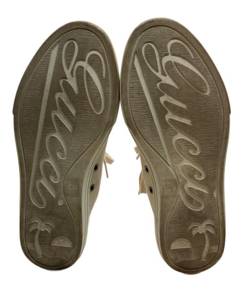 GUCCI（グッチ）GUCCI (グッチ) GGキャンバスハイカットスニーカー ベージュ サイズ:6 1/2の古着・服飾アイテム