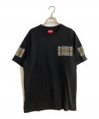 SUPREMEシュプリーム）の古着「STACK LOGO TEE」｜ブラック