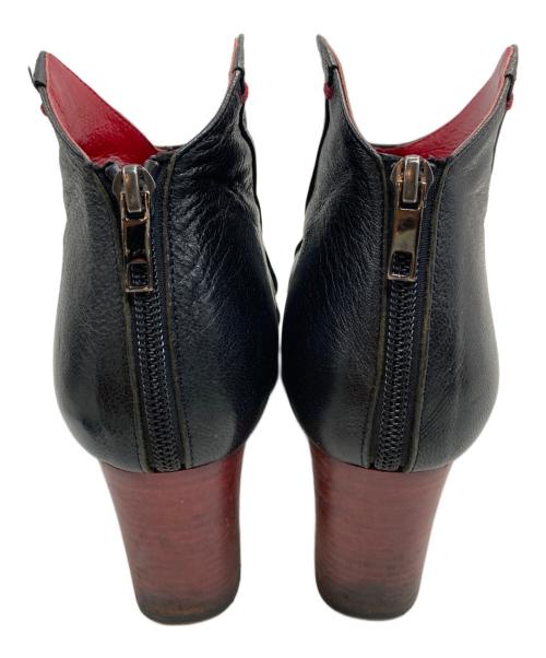 MANA（マナ）MANA (マナ) チャンキーヒールショートブーツ ブラック サイズ:38の古着・服飾アイテム