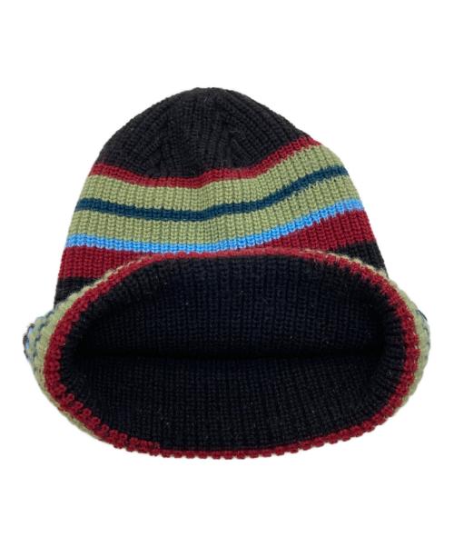 SUPREME（シュプリーム）Supreme (シュプリーム) bright stripe beanie/ブライトストライプビーニー ブラックの古着・服飾アイテム