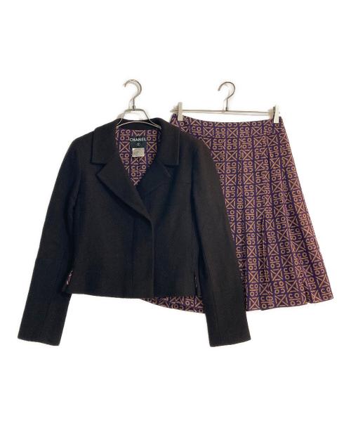 CHANEL（シャネル）CHANEL (シャネル) 総裏地カシミヤセットアップ ブラウン サイズ:40の古着・服飾アイテム