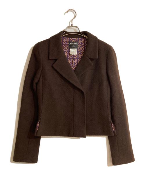 CHANEL（シャネル）CHANEL (シャネル) 総裏地カシミヤセットアップ ブラウン サイズ:40の古着・服飾アイテム