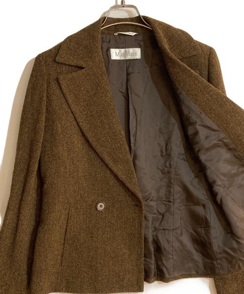 MaxMara（マックスマーラ）MaxMara (マックスマーラ) ツイードセットアップ ブラウン サイズ:40の古着・服飾アイテム