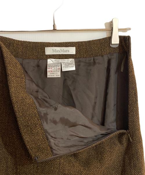 MaxMara（マックスマーラ）MaxMara (マックスマーラ) ツイードセットアップ ブラウン サイズ:40の古着・服飾アイテム