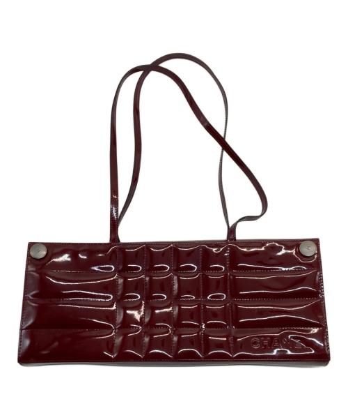 CHANEL（シャネル）CHANEL (シャネル) エナメルバッグ レッドの古着・服飾アイテム