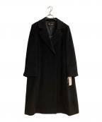 TOKYO SOIRトウキョウソワール）の古着「ベルト付アンゴラ混コート」｜ブラック