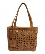 gentenゲンテン）の古着「マルチカットワークトートバッグ」｜ベージュ