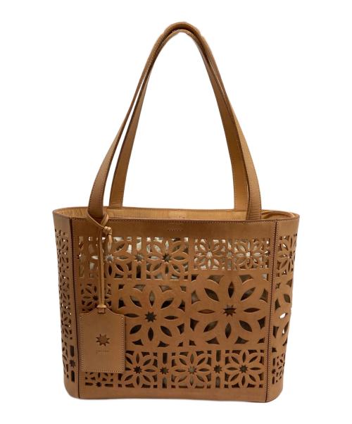 genten（ゲンテン）genten (ゲンテン) マルチカットワークトートバッグ ベージュの古着・服飾アイテム