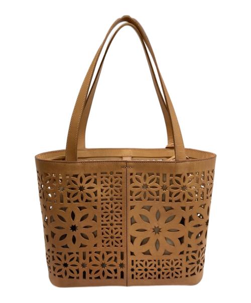 genten（ゲンテン）genten (ゲンテン) マルチカットワークトートバッグ ベージュの古着・服飾アイテム