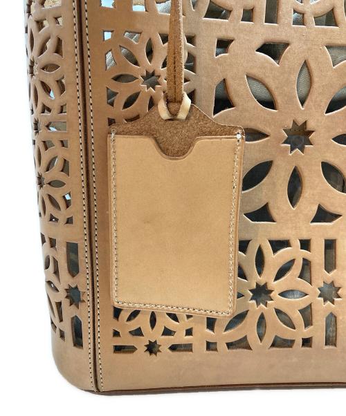 genten（ゲンテン）genten (ゲンテン) マルチカットワークトートバッグ ベージュの古着・服飾アイテム