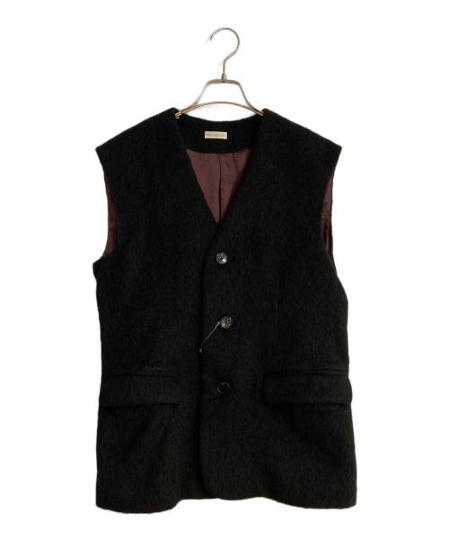 PROTAGONIST（プロタゴニスト）PROTAGONIST (プロタゴニスト) Plage (プラージュ) 別注 SHAGGY GILLET/シャギージレット ブラック サイズ:１ 未使用品の古着・服飾アイテム
