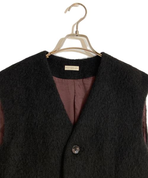 PROTAGONIST（プロタゴニスト）PROTAGONIST (プロタゴニスト) Plage (プラージュ) 別注 SHAGGY GILLET/シャギージレット ブラック サイズ:１ 未使用品の古着・服飾アイテム