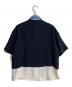 CULLNI (クルニ) Color Blocking Layered Front Short Sleeve Shirt ホワイト サイズ:2：13000円