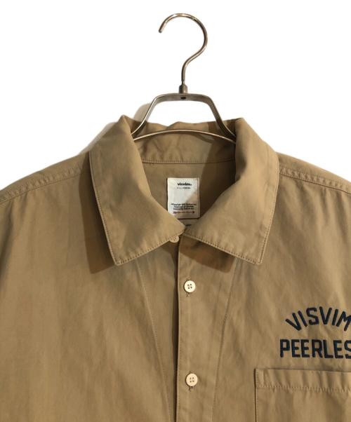 VISVIM（ビズビム）VISVIM (ビズビム) PALMER SHIRT L/S PEERLESS/パーマー シャツ ブラウン サイズ:1の古着・服飾アイテム