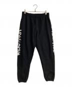 NECKFACE×WACKO MARIAネックフェイス×ワコマリア）の古着「NECK FACE SWEAT PANTS/ネックフェイススウェットパンツ」｜ブラック