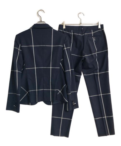Paul Smith BLACK（ポールスミスブラック）Paul Smith BLACK (ポールスミスブラック) グラフチェックセットアップ スーツ ネイビー サイズ:40の古着・服飾アイテム