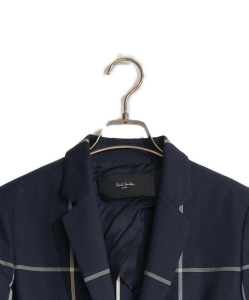Paul Smith BLACK（ポールスミスブラック）Paul Smith BLACK (ポールスミスブラック) グラフチェックセットアップ スーツ ネイビー サイズ:40の古着・服飾アイテム