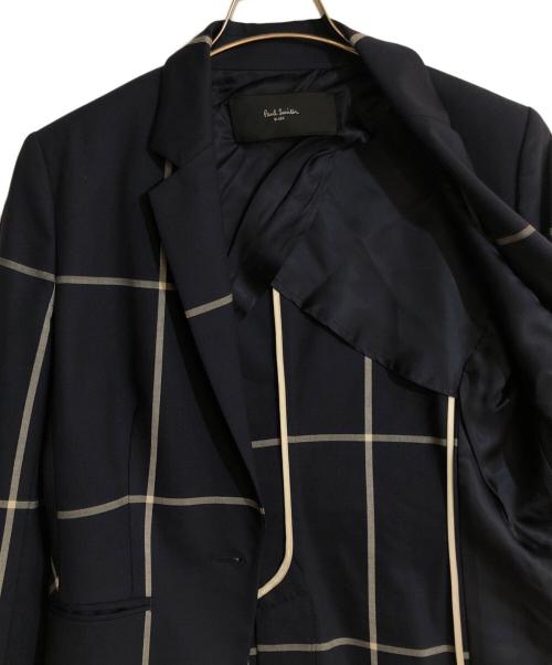 Paul Smith BLACK（ポールスミスブラック）Paul Smith BLACK (ポールスミスブラック) グラフチェックセットアップ スーツ ネイビー サイズ:40の古着・服飾アイテム