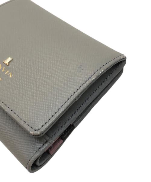 LANVIN en Bleu（ランバンオンブルー）LANVIN en Bleu (ランバンオンブルー) 2つ折り財布 グレーの古着・服飾アイテム