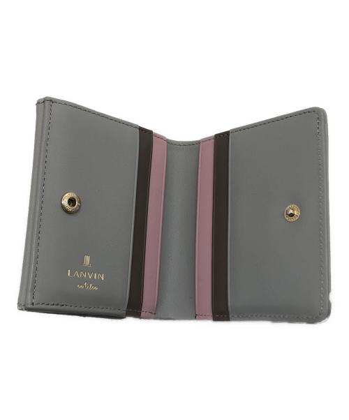 LANVIN en Bleu（ランバンオンブルー）LANVIN en Bleu (ランバンオンブルー) 2つ折り財布 グレーの古着・服飾アイテム