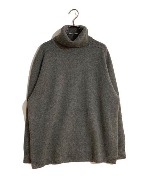theory（セオリー）theory (セオリー) Cashmere 3 Tneck LS PO J/カシミヤスリータートルネック グレー サイズ:Mの古着・服飾アイテム
