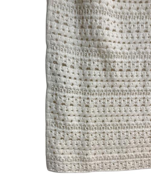 theory luxe（セオリーリュクス）theory luxe (セオリーリュクス) Coin Crochet Clarence ニットスカート ホワイト サイズ:L 未使用品の古着・服飾アイテム