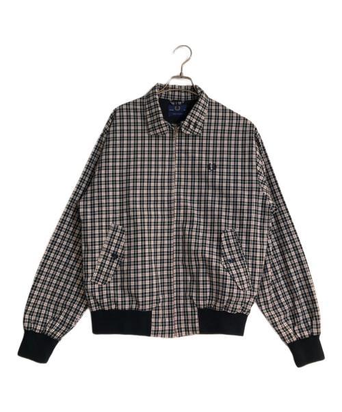 FRED PERRY（フレッドペリー）FRED PERRY (フレッドペリー) THE DEAD 60S ハリントンジャケット ブラック×ホワイト サイズ:40の古着・服飾アイテム