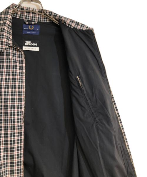 FRED PERRY（フレッドペリー）FRED PERRY (フレッドペリー) THE DEAD 60S ハリントンジャケット ブラック×ホワイト サイズ:40の古着・服飾アイテム