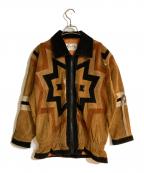 scullyスカリー）の古着「レザージップジャケット」｜ブラウン