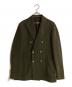 CIRCOLO 1901（チルコロ1901）の古着「ダブルブレスト コットンジャージー ストレッチ ジャケット」｜グリーン