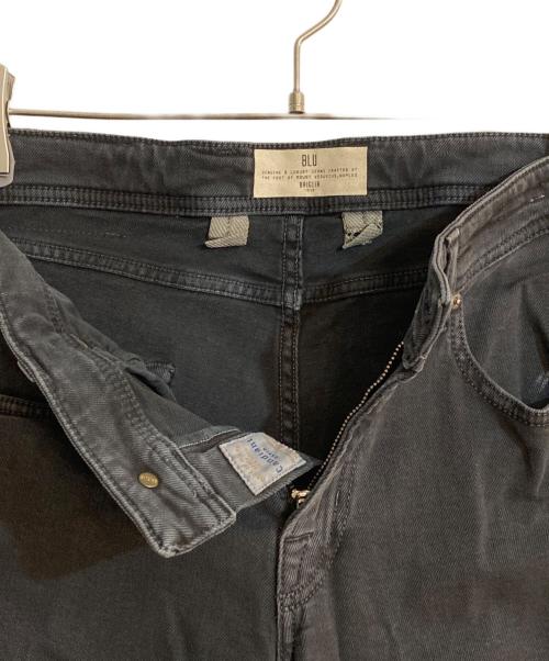 BRIGLIA 1949（ブリリア 1949）BRIGLIA 1949 (ブリリア 1949) RIBOTテーパードデニムパンツ ブラック サイズ:48の古着・服飾アイテム